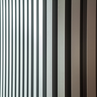Реечные стеновые панели на основе из МДФ. Покрытие: эмаль.