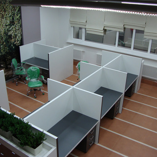 Технический отдел. Офисные перегородки и столы из ЛДСП по эскизу заказчика.